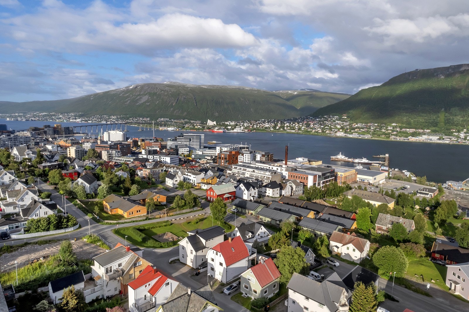 Bildet viser den korte avstanden til sentrum Galleribilde