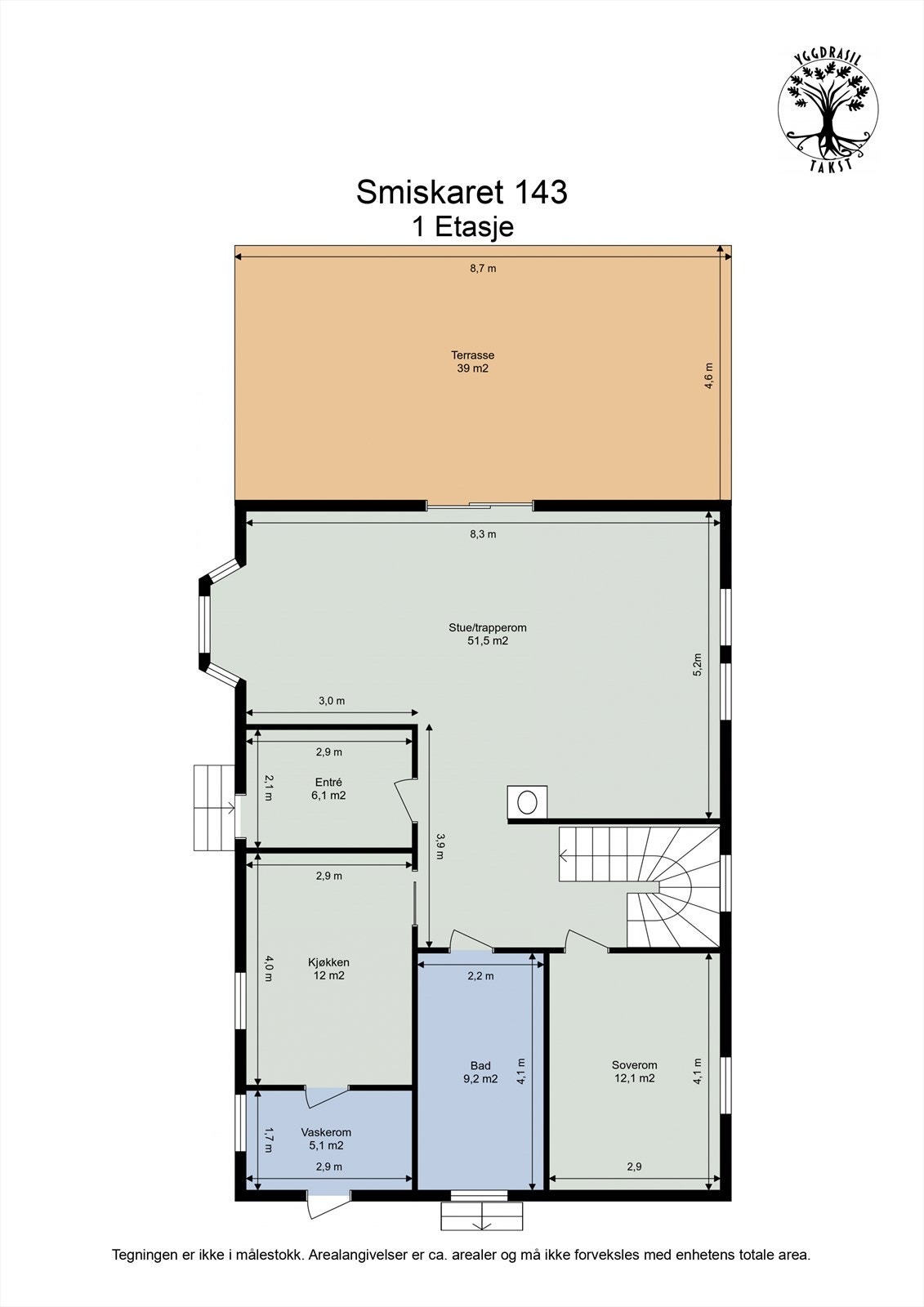 Planskisse 1.etasje Galleribilde