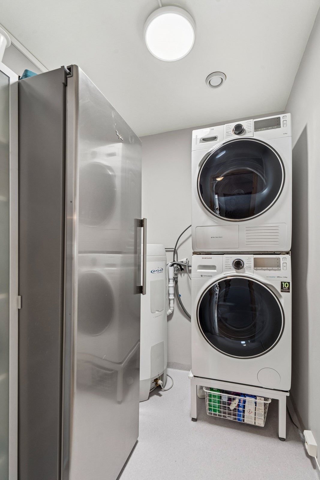 Rom som idag er innredet som praktisk vaskerom (opprinnelig bod på de originale byggetegningene, ikke søkt godkjent). Galleribilde