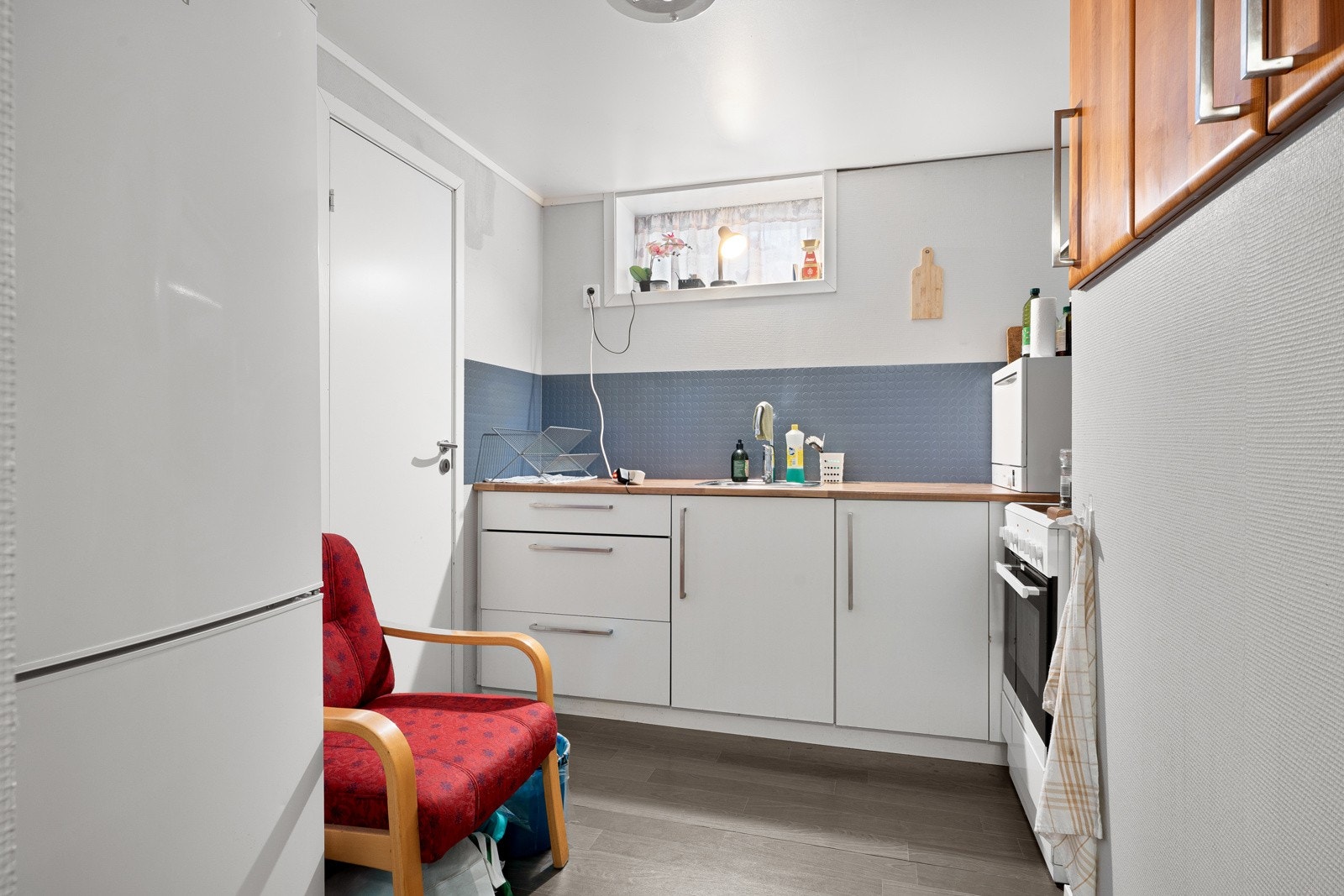 Hyblene har felles kjøkken og bad. Galleribilde