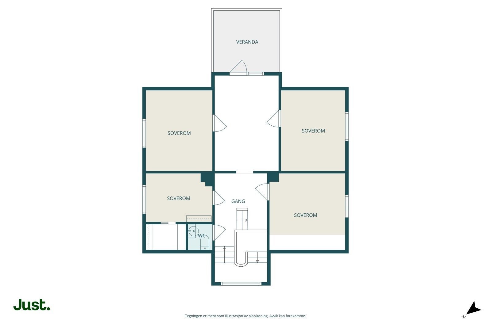 Planskisse 2. etasje. Galleribilde
