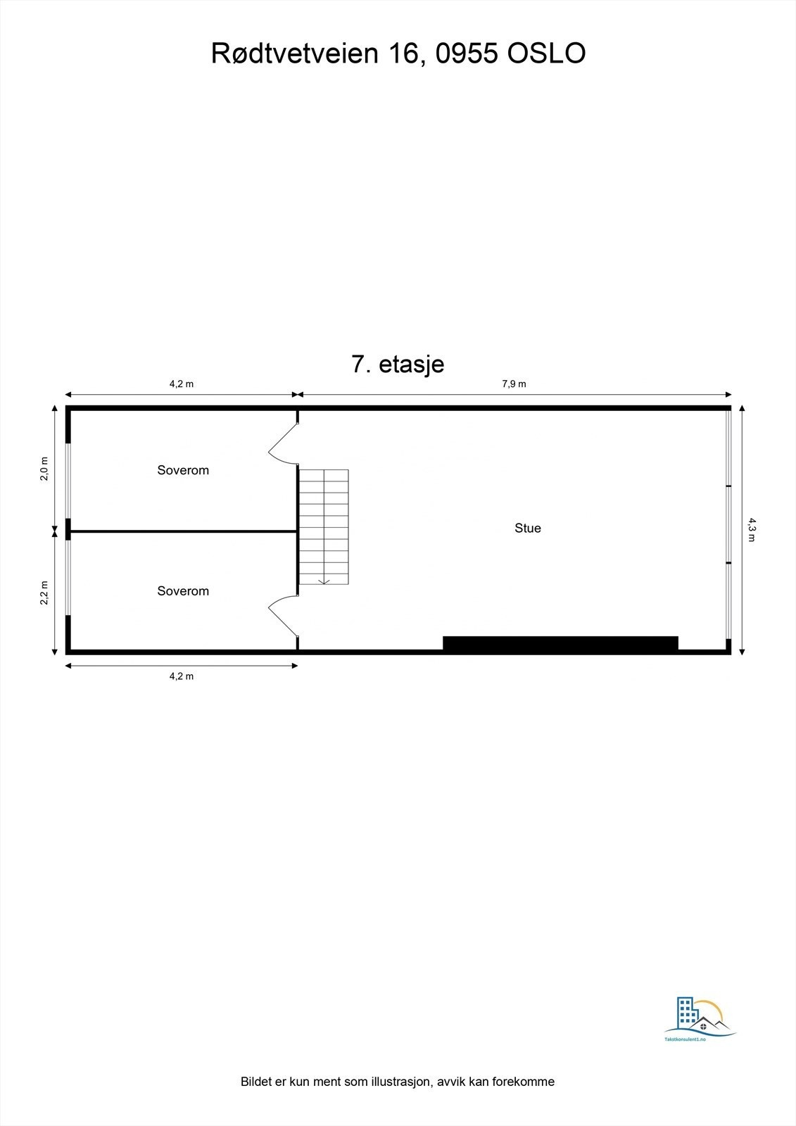 Plantegning - 7. etasje. Galleribilde