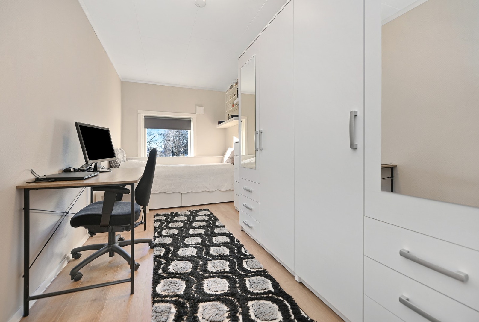 Alle rommene er holdt i lyse farger. Galleribilde