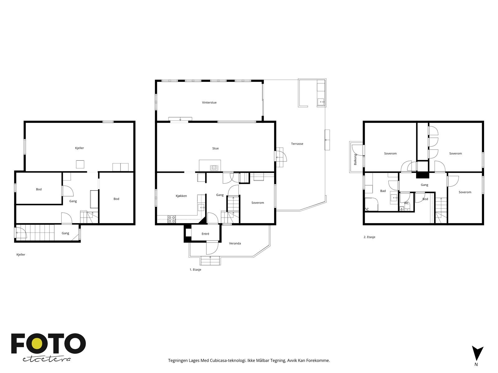 Plantegning hele huset Galleribilde