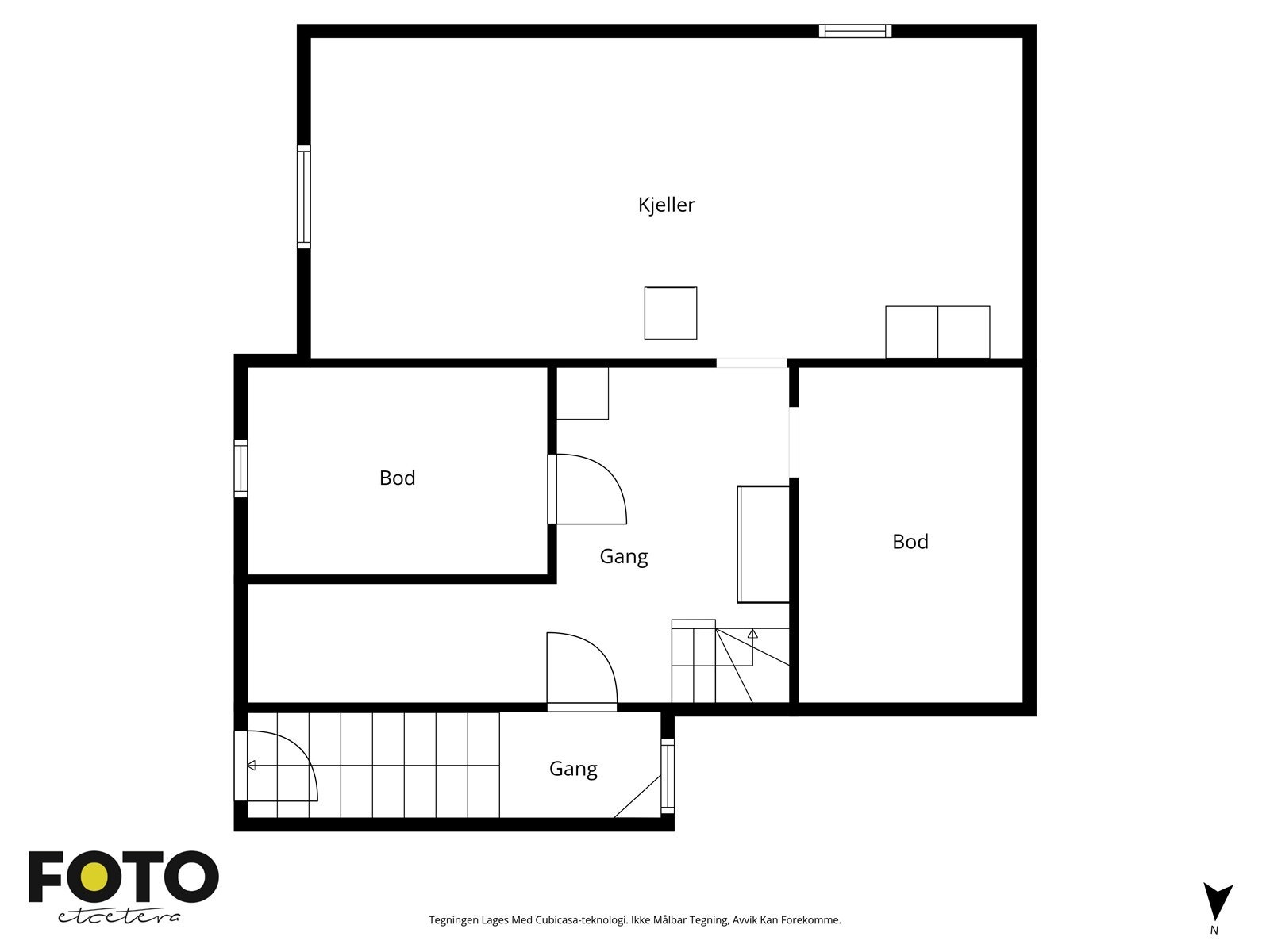 Plantegning kjeller Galleribilde