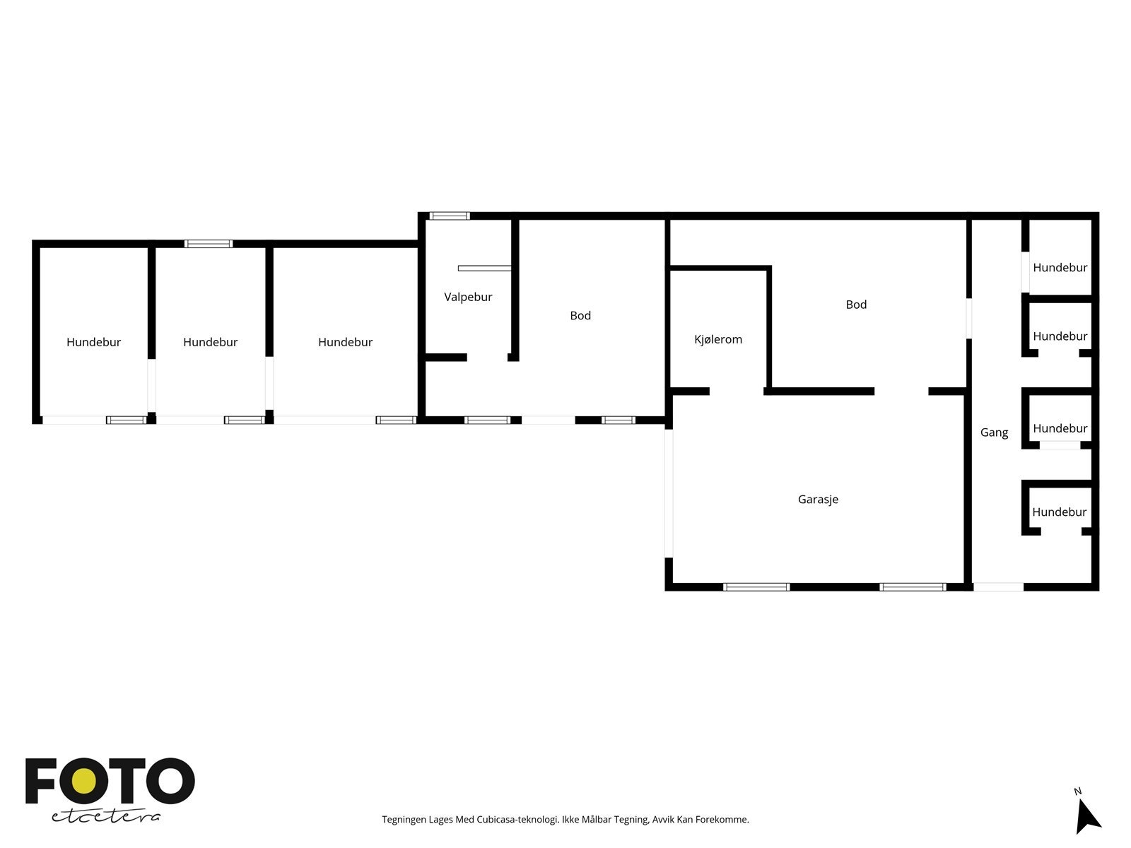 Garasje med hundegard Galleribilde