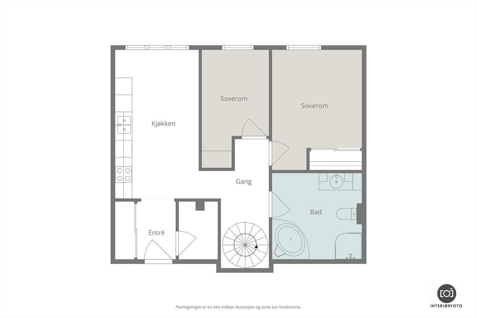 Plantegning Galleribilde