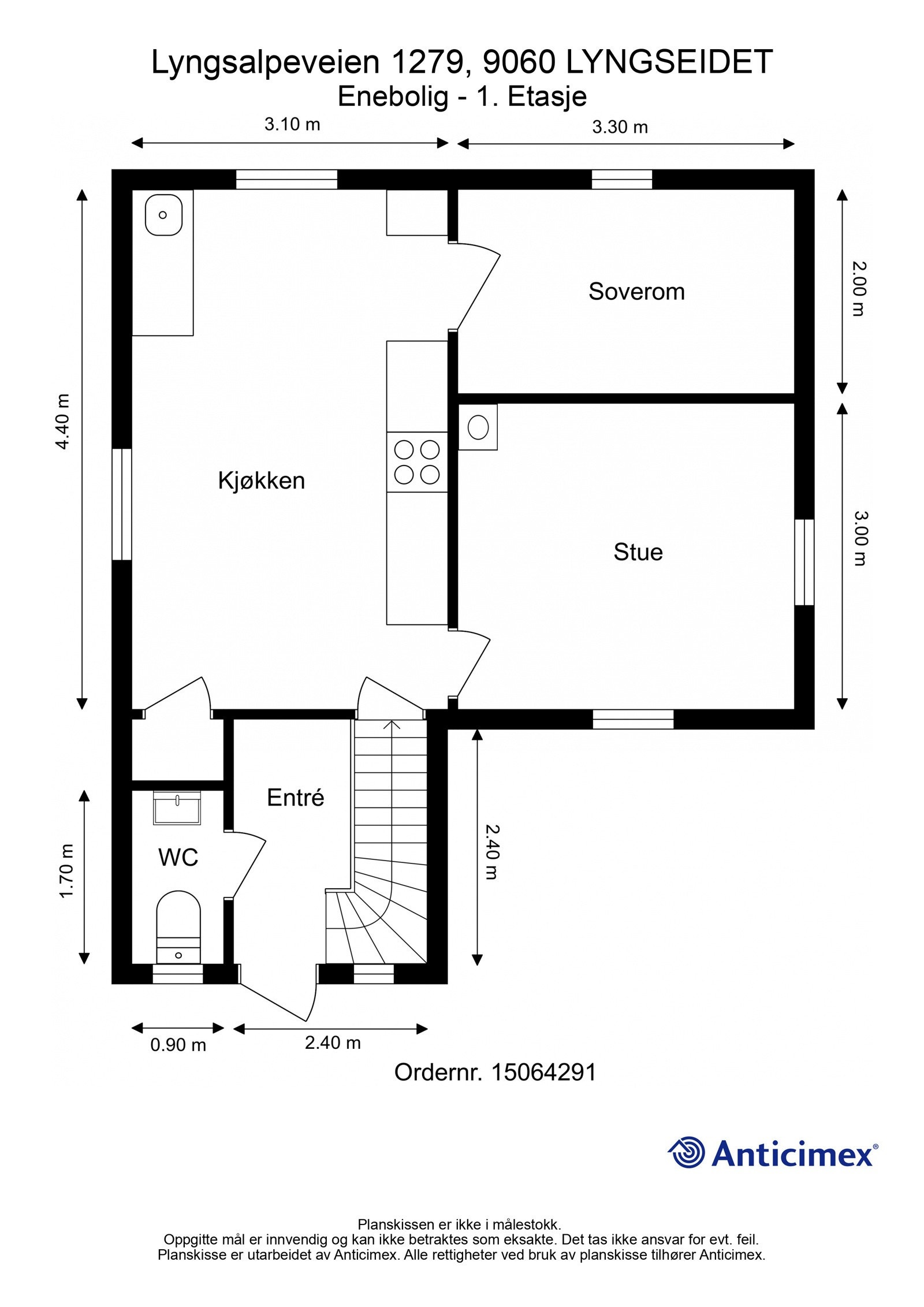 Plantegning 1. Etasje. Galleribilde