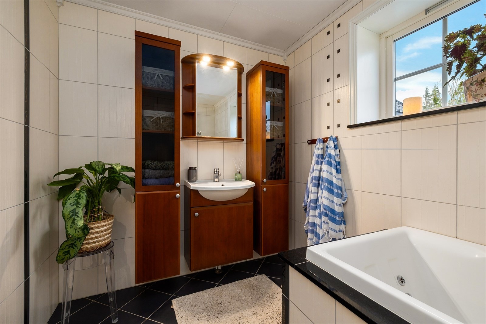 Varmekabler i gulvet gir ekstra komfort. Galleribilde