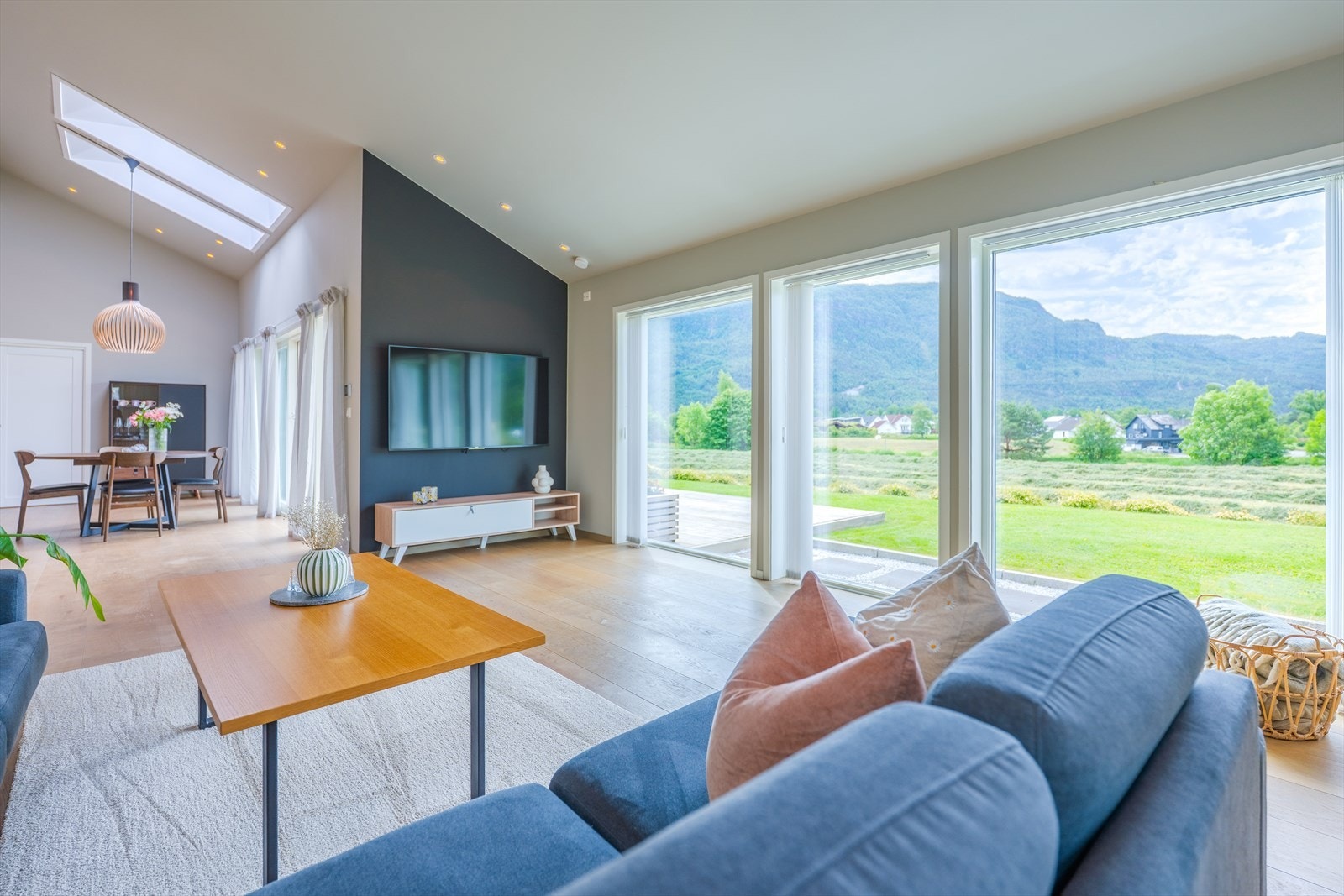 Landlig og flott utsikt Galleribilde