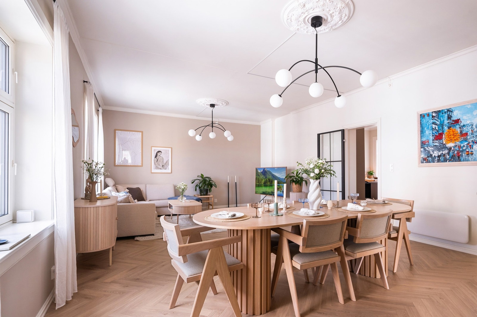 En moderne og delikat toppleilighet med høy standard og ettertraktet beliggenhet på Majorstuen. Foto: Peter Futo/Cool Pics AS Galleribilde