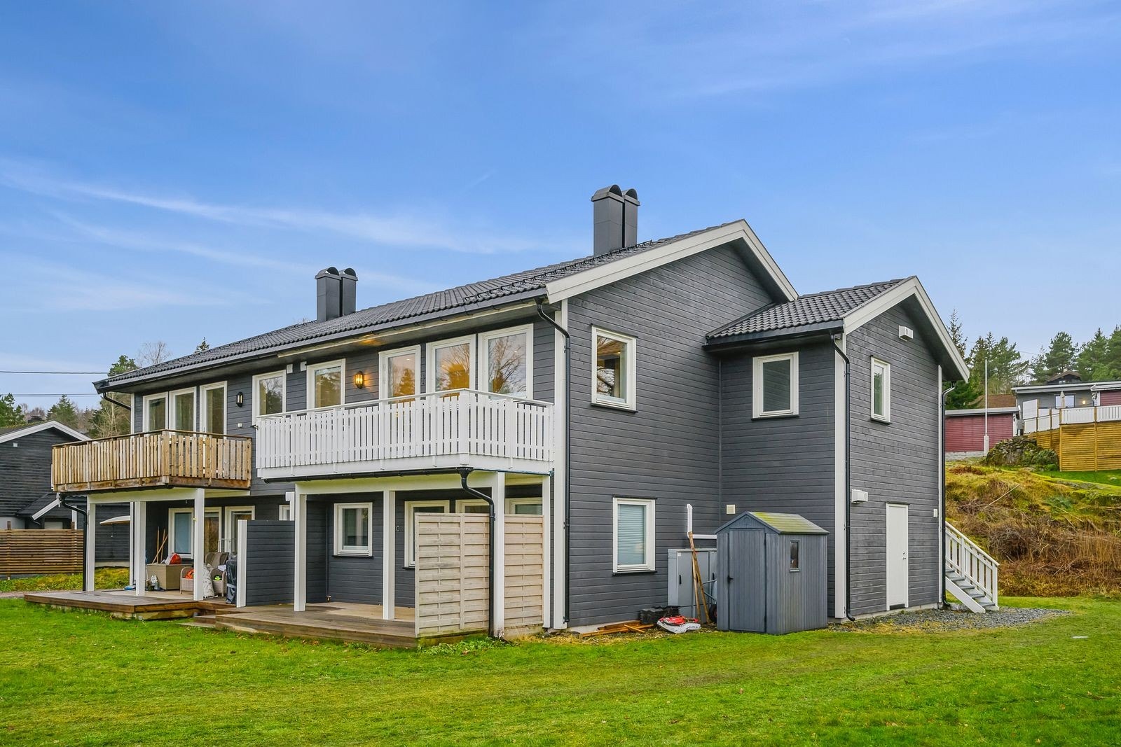 Fasade. Leiligheten er beliggende i 2.etasje. Galleribilde