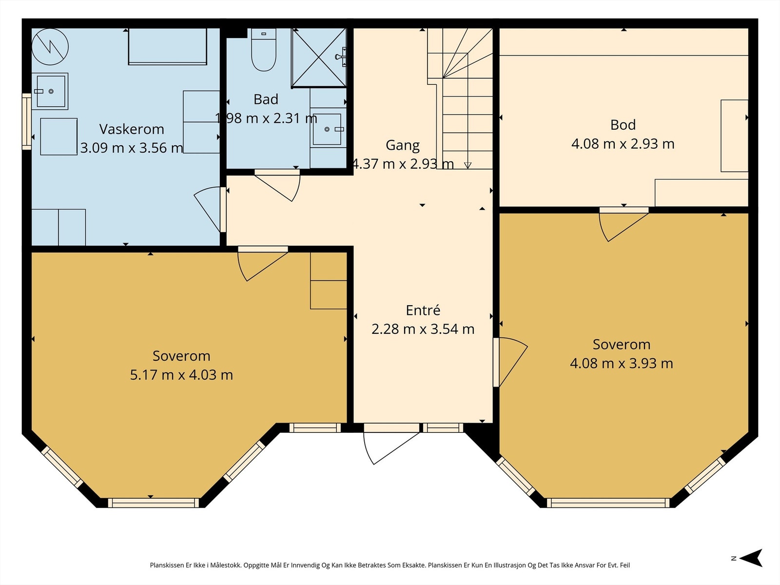 Plantegning -1.etg. Galleribilde