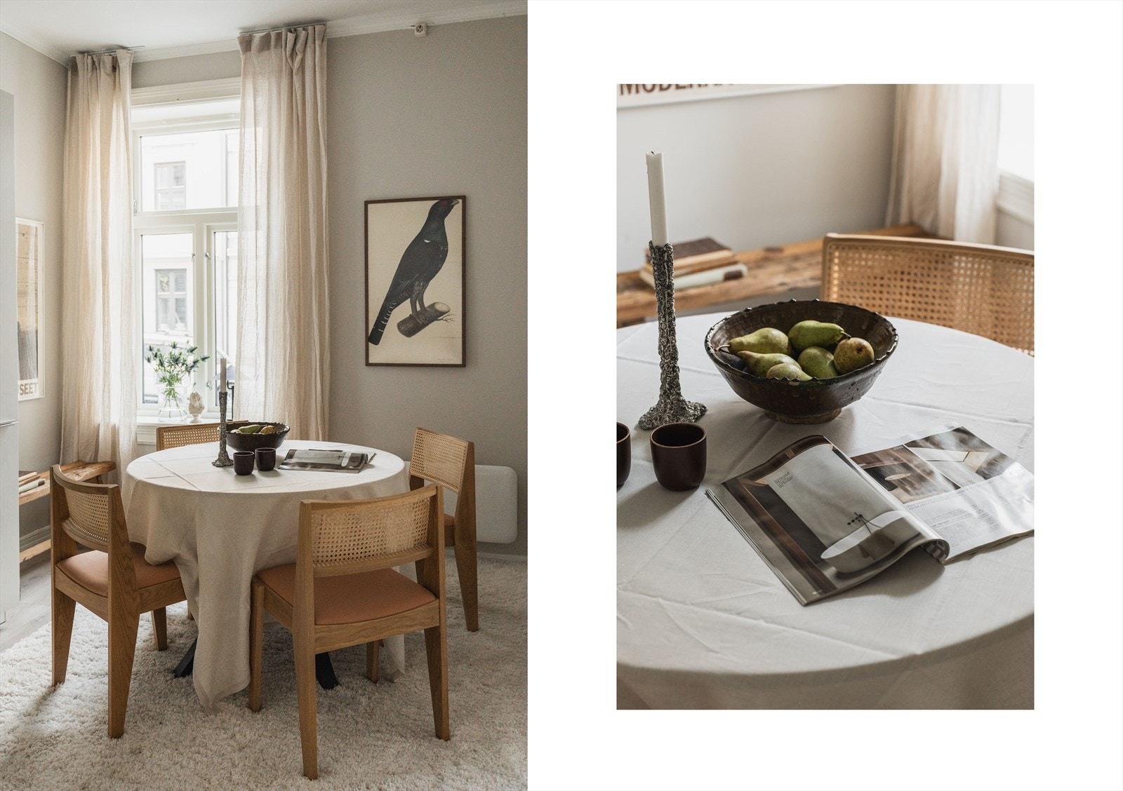 God plass til spisebord naturlig plassert med tilknytning mellom kjøkken og stue - Perfekt for hygglige kvelder med familie og venner Galleribilde