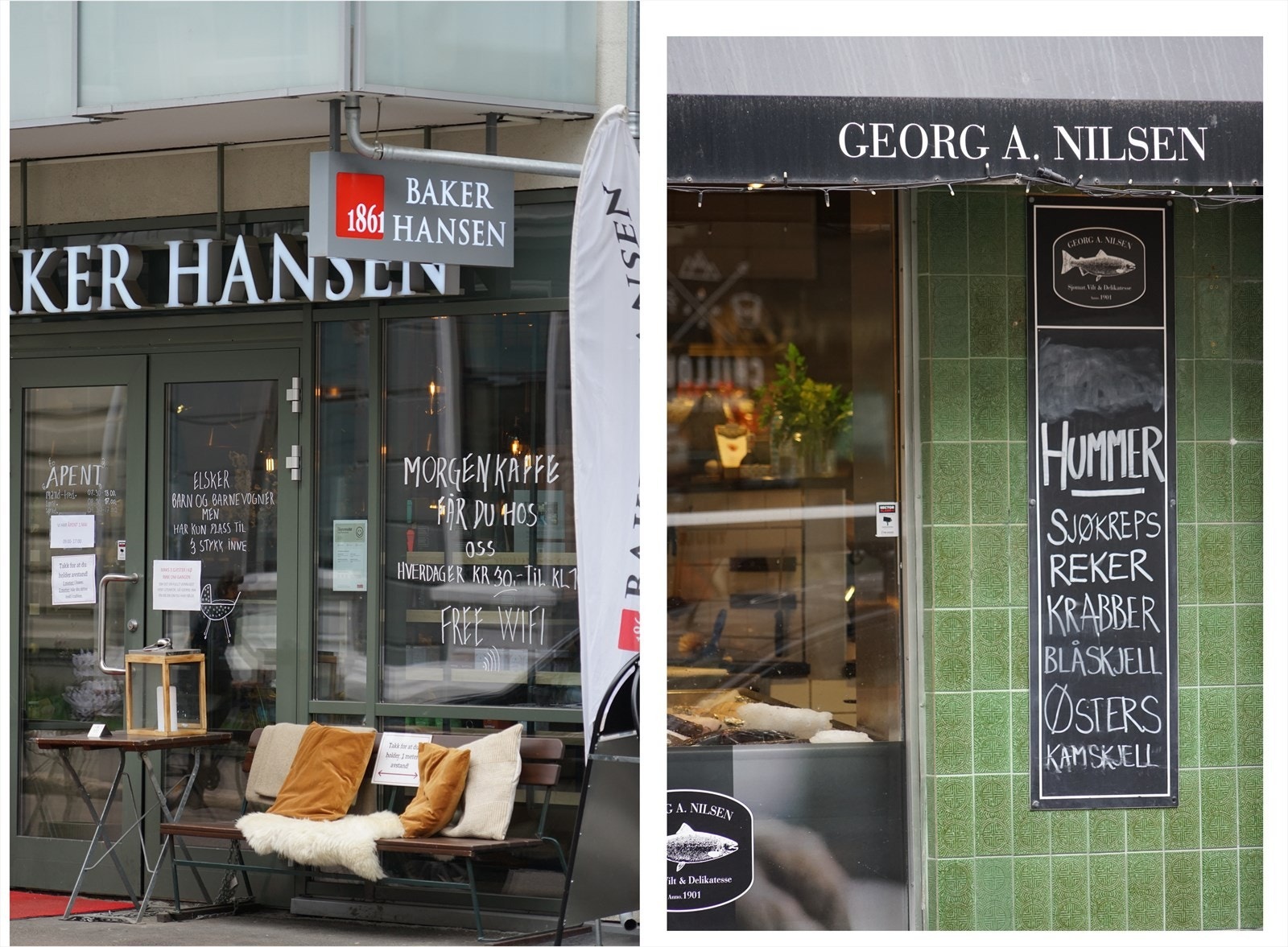 Nærområdet byr på et godt utvalg av kafeer, serveringssteder, dagligvarehandel og delikatesseforretninger Galleribilde