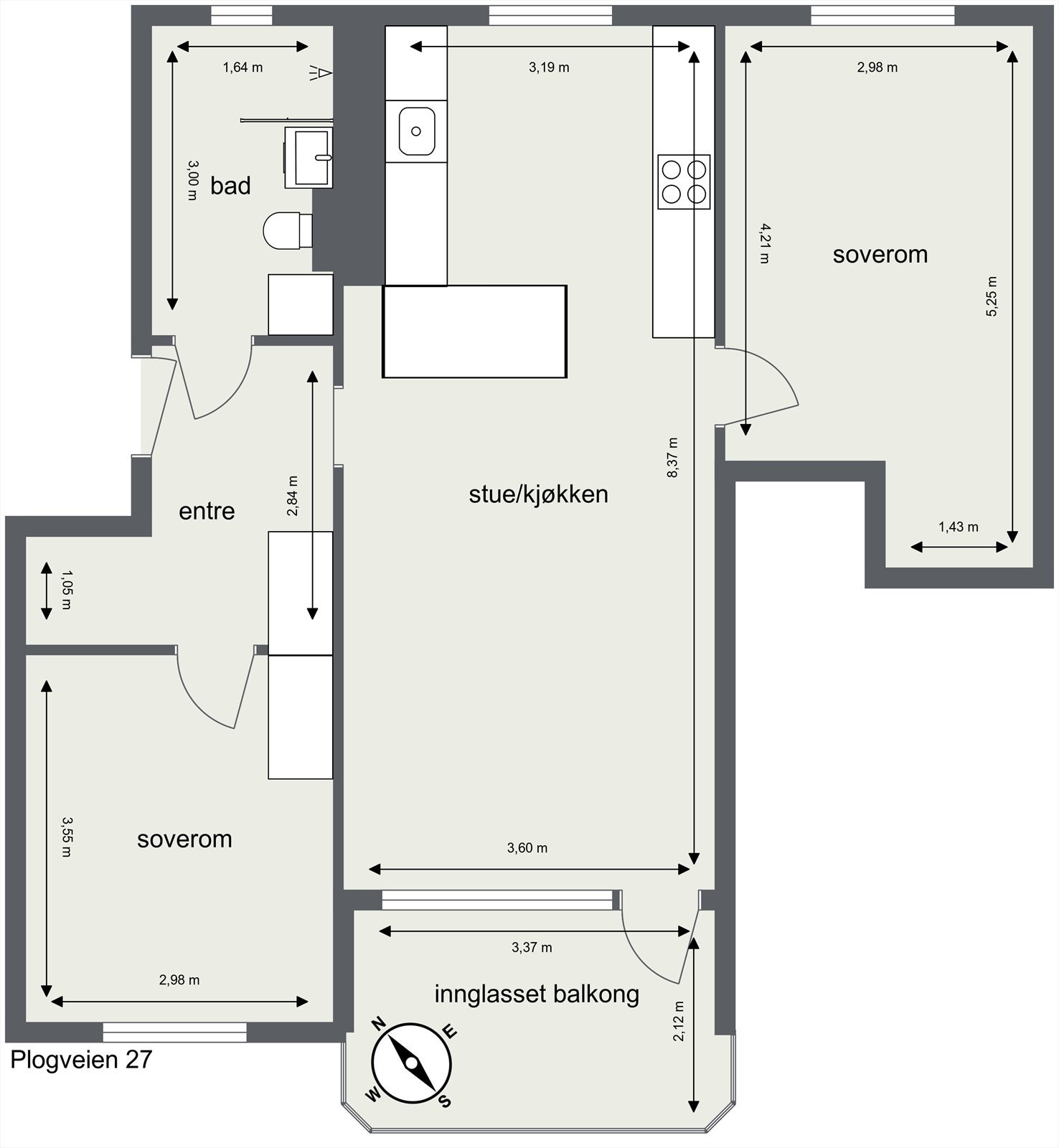 Plantegning Galleribilde