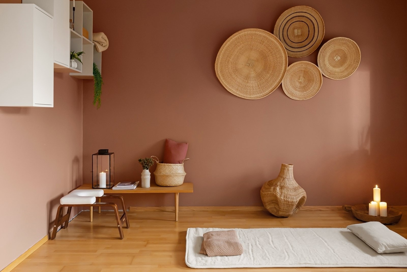 En smart løsning hvor rommet har skyverdørsløsning. Galleribilde