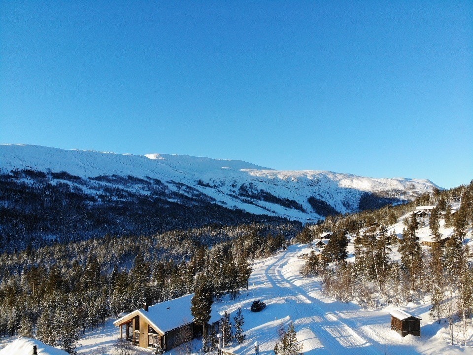 Utsikt mot skianlegget Galleribilde