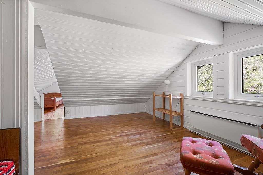 Hemsen har for lav takhøyde til å bli tatt med i hyttas totale areal. Galleribilde