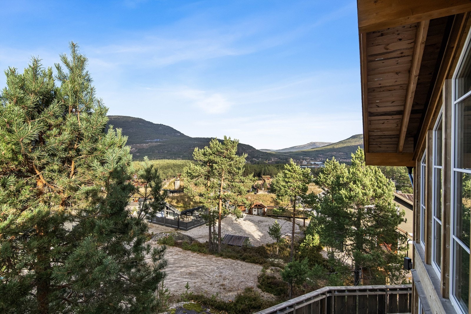 Nydelig utsikt fra balkongen. Galleribilde