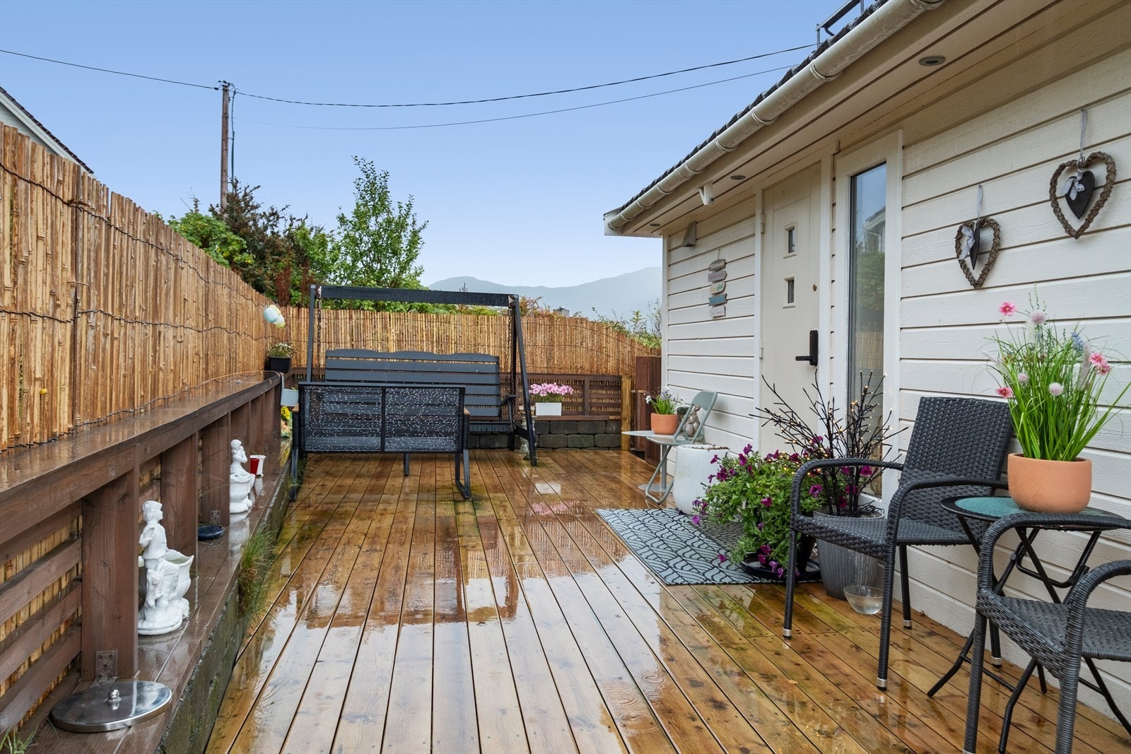 Hyggelig utvendig inngangsparti. Galleribilde