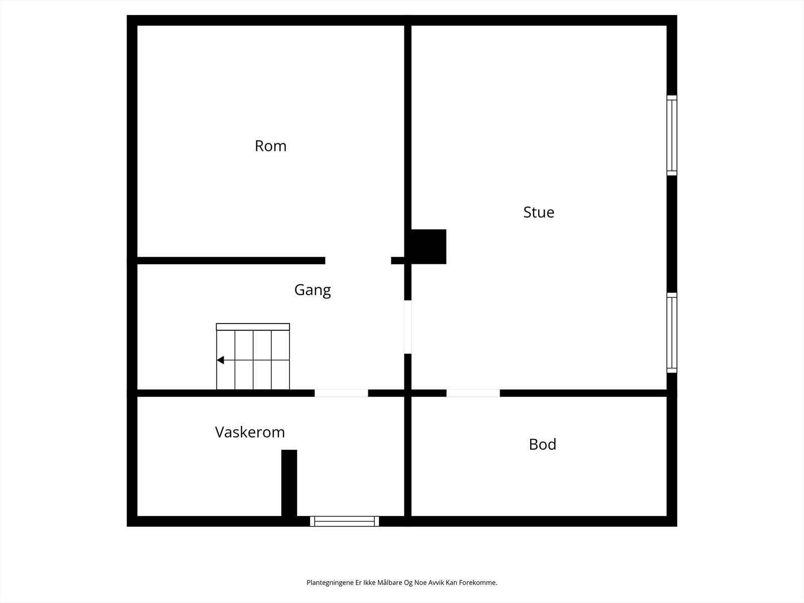 Planskisse kjeller. Galleribilde