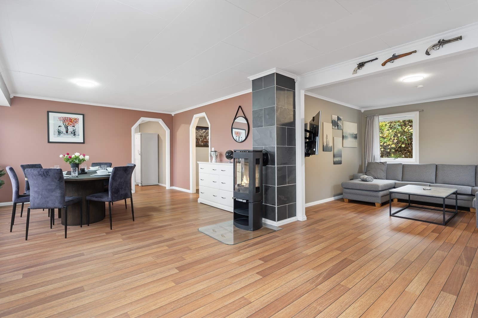 På tidligere tegninger var tv-stuen tegnet inn som soverom Galleribilde