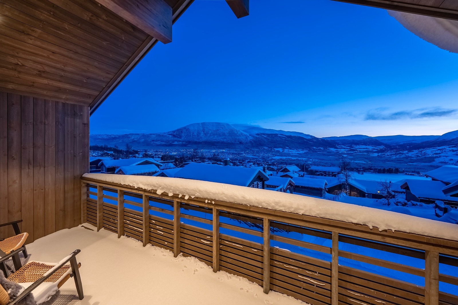 Utsiktsbilde (kveld). Galleribilde