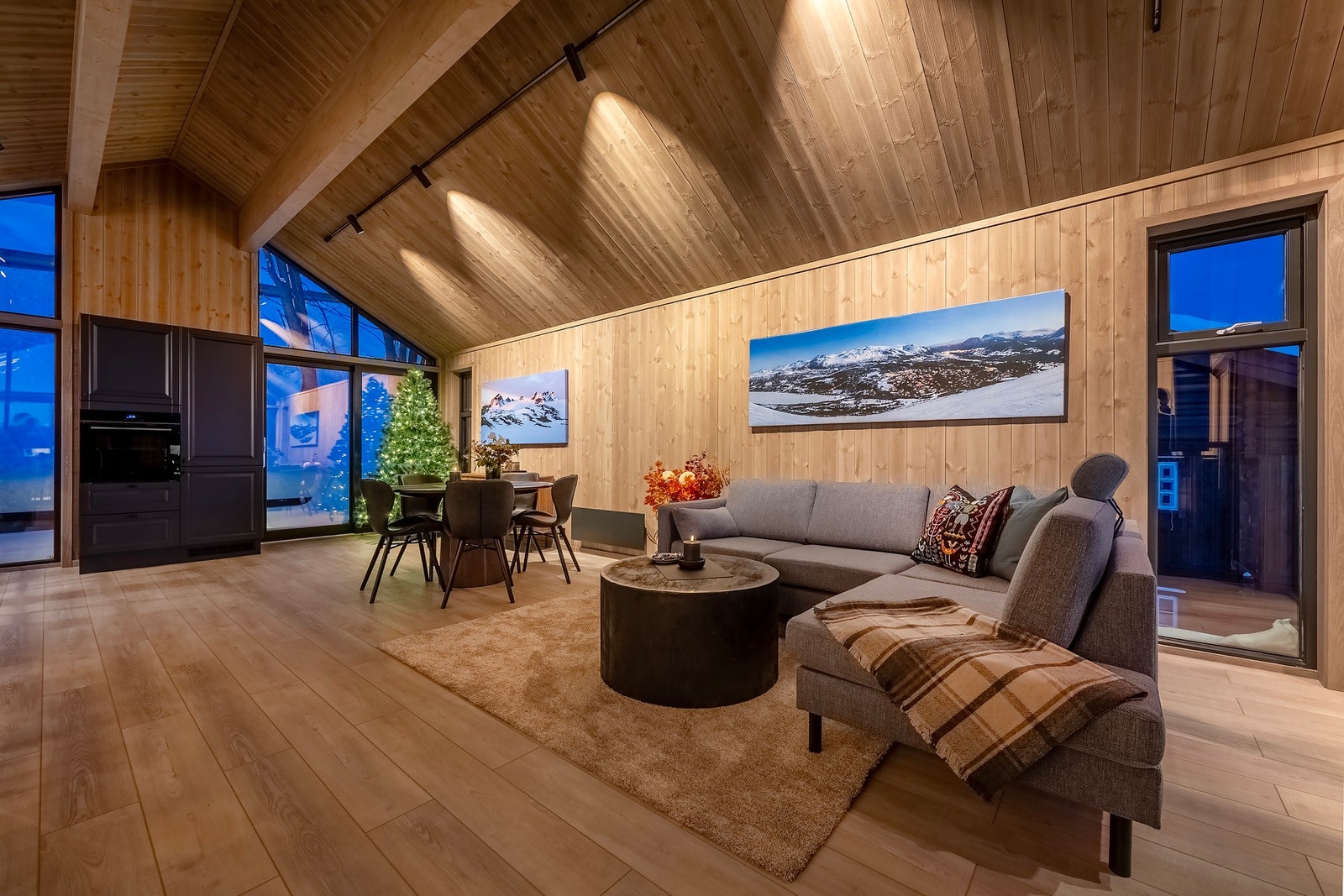 Stor og luftig stue/kjøkkenløsning på hele 41 kvadratmeter. Galleribilde