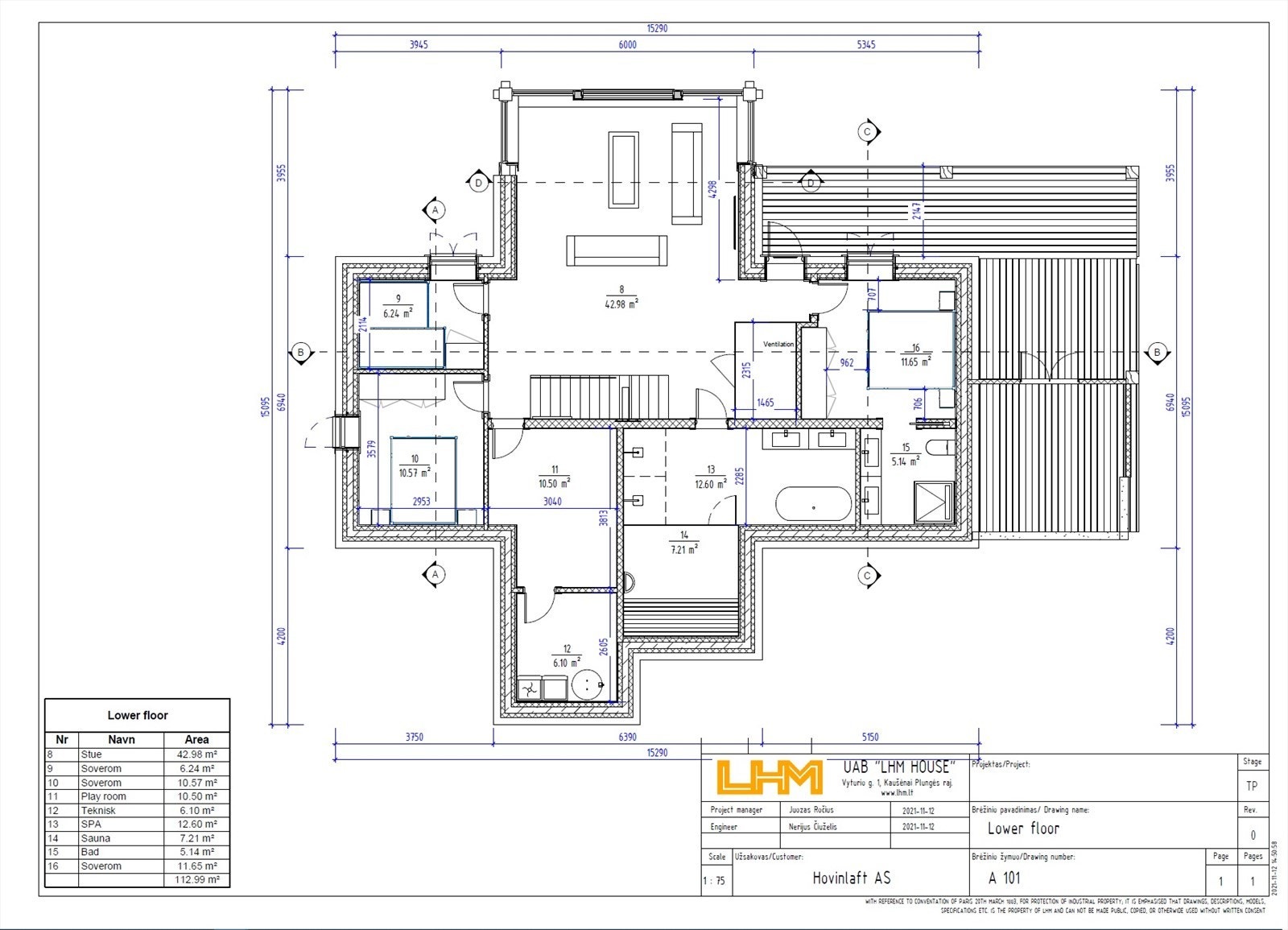 Eksempel på hytte prosjektert på tomt. Galleribilde
