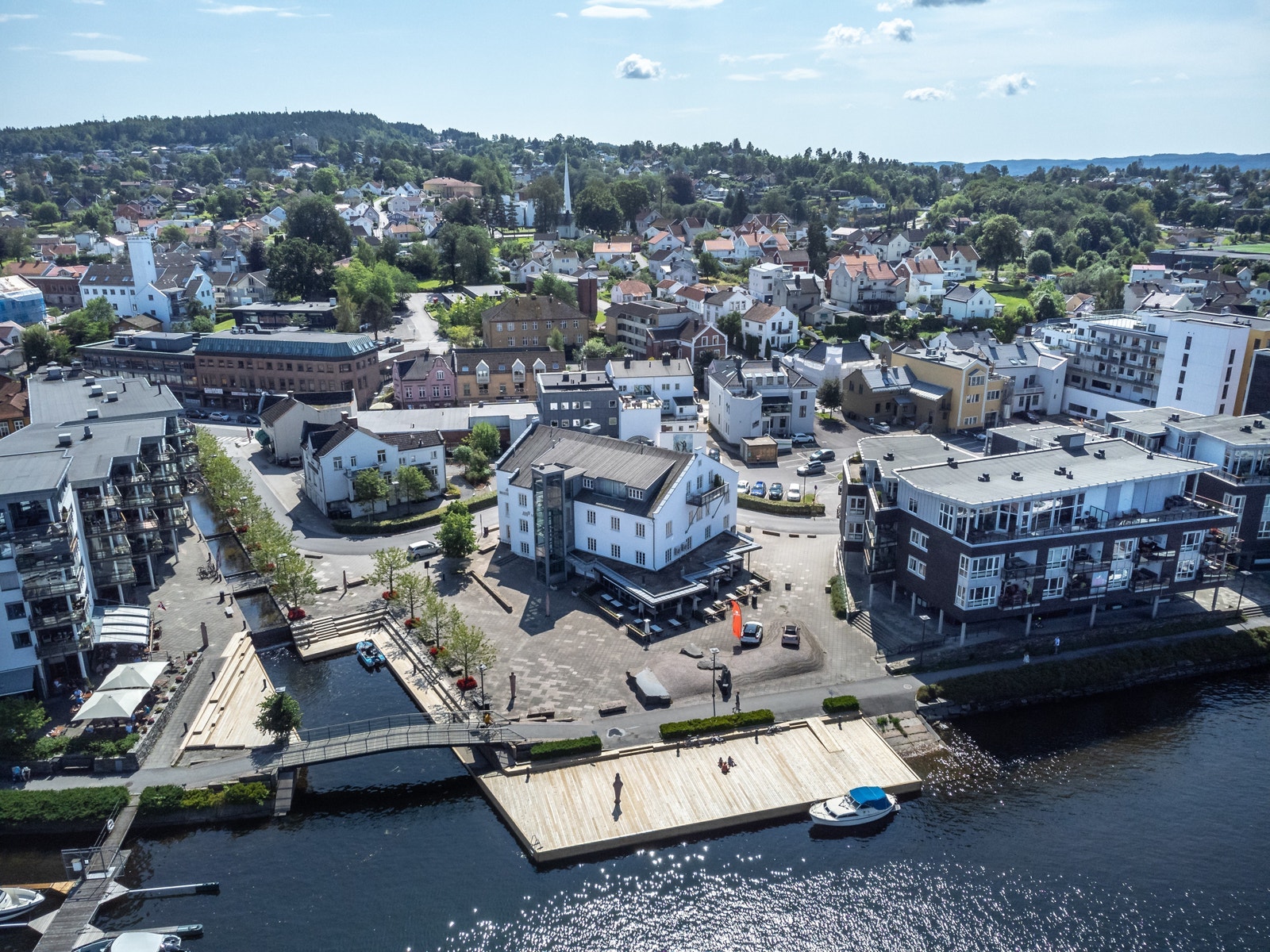 Leieobjektet er sentralt og attraktivt beliggende i hjertet av bysentrum på Bratsberg Brygge. Galleribilde