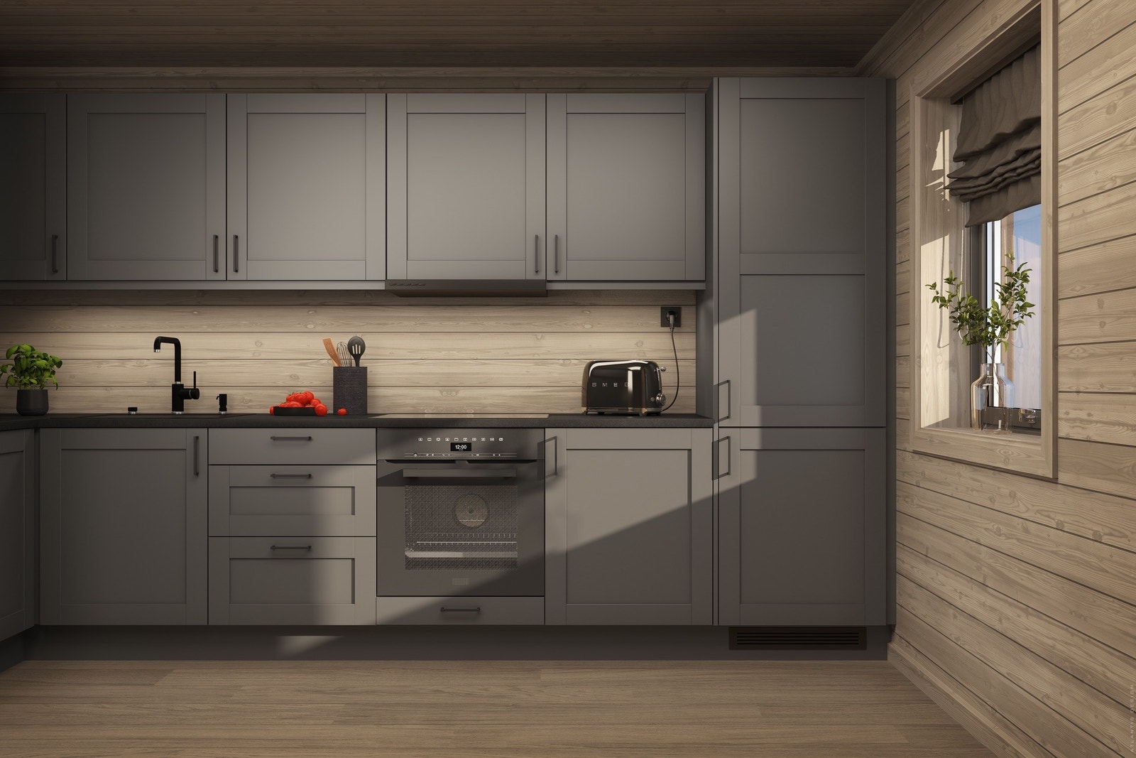 TIlvalgspakken og fargeserien "Morgenstund" er priset inn i dette prosjektet Galleribilde