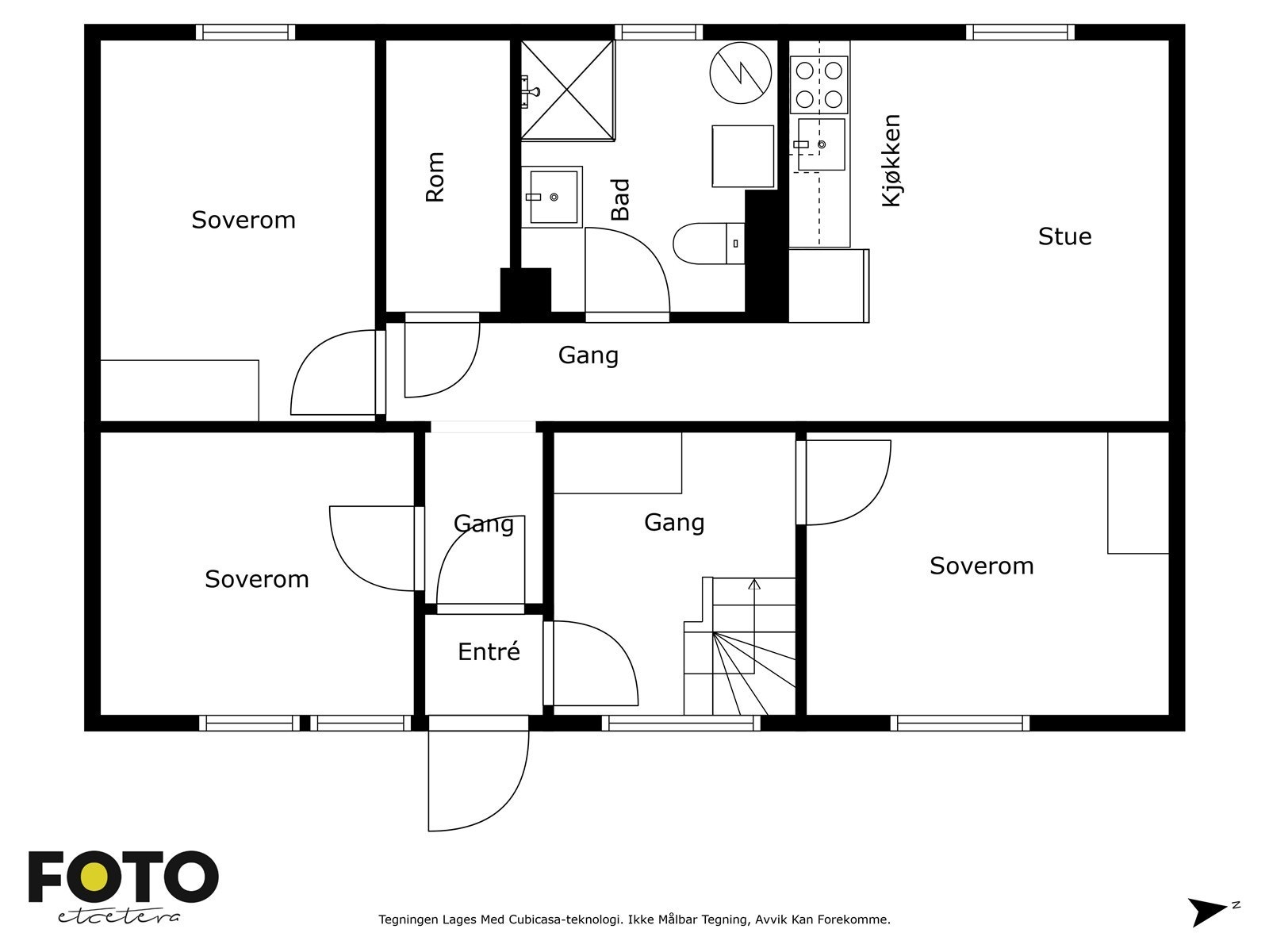Veiledende plantegning underetasje. Ikke målbar. Galleribilde