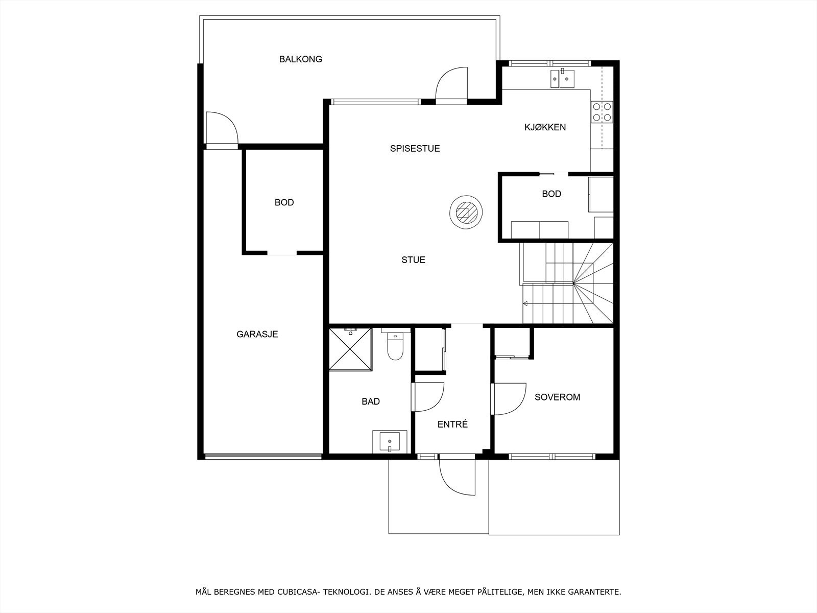 Plantegning hovedetasjen Galleribilde