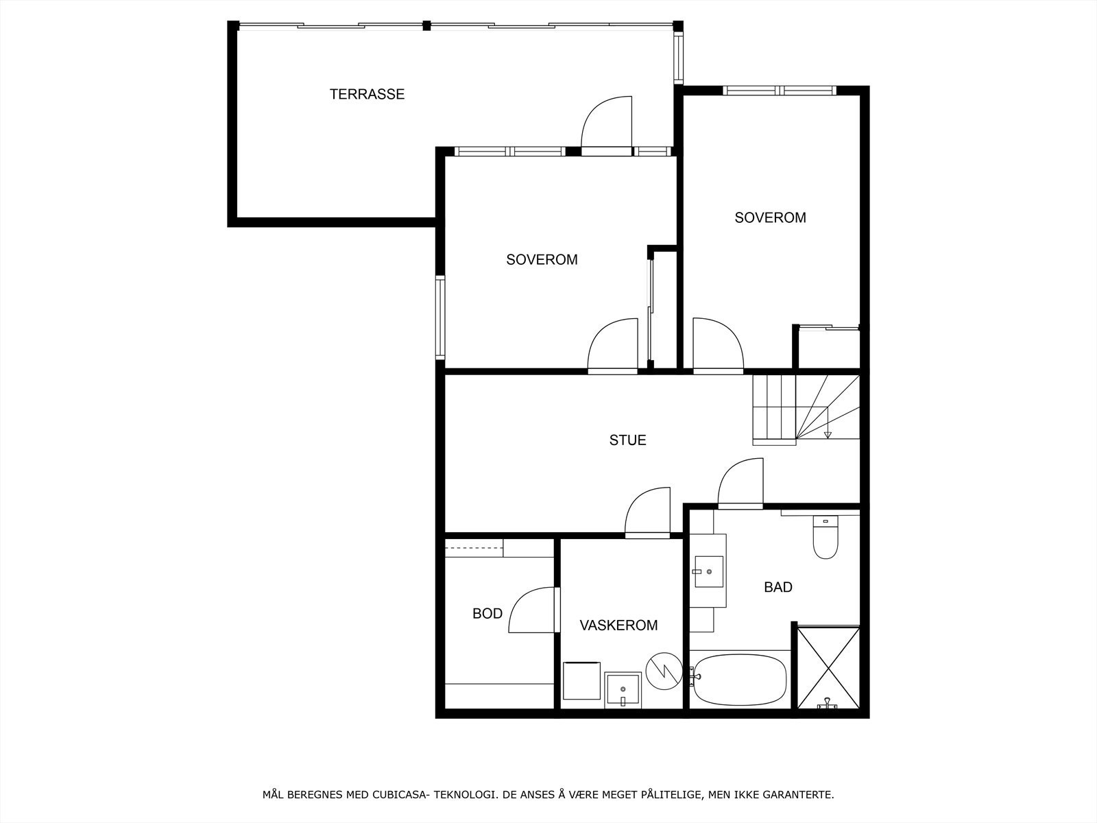 Plantegning underetasjen Galleribilde