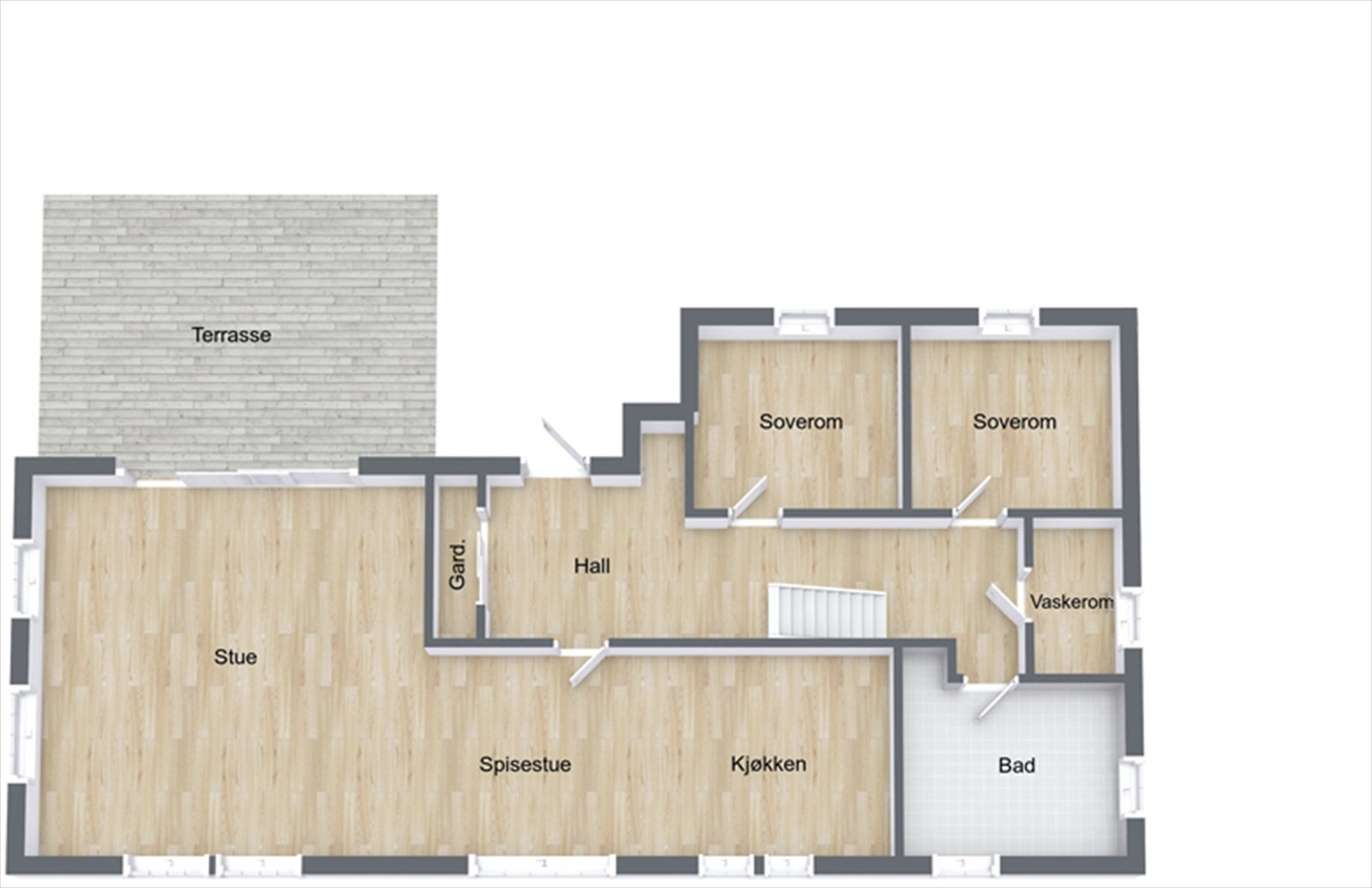 Plantegning - hovedplan Galleribilde