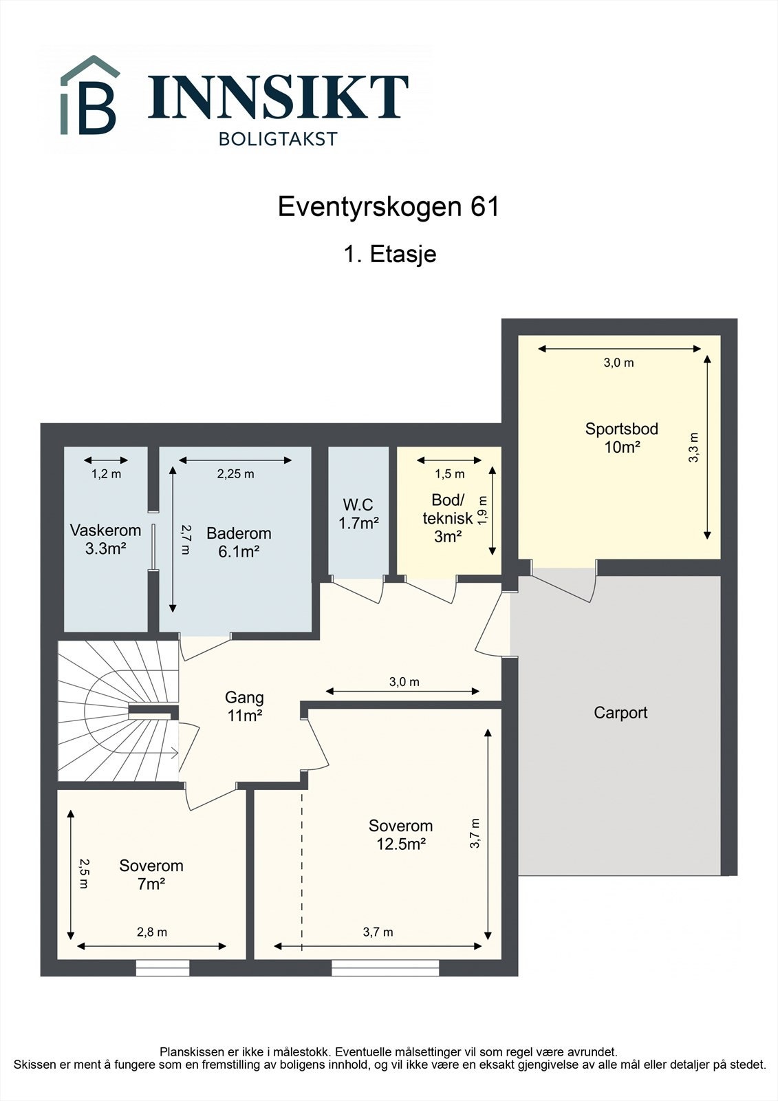 Plantegning 1.etasje Galleribilde