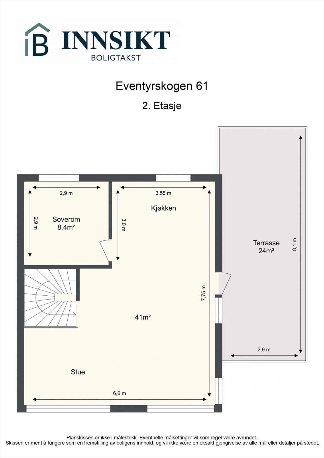 Plantegning 2.etasje Galleribilde