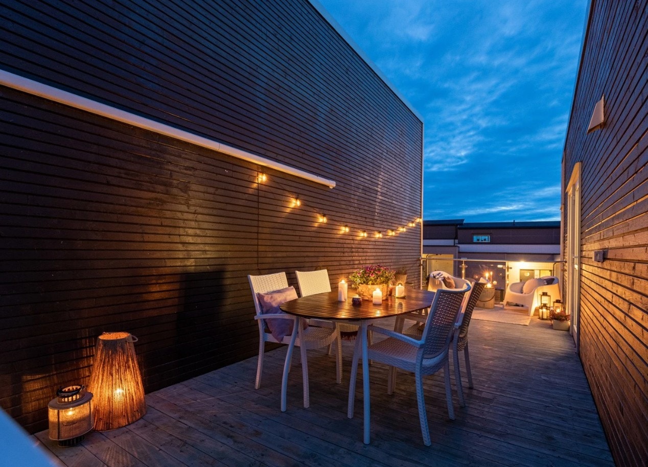 Dette blir en fin forlengelse av stuen på sommerhalvåret Galleribilde