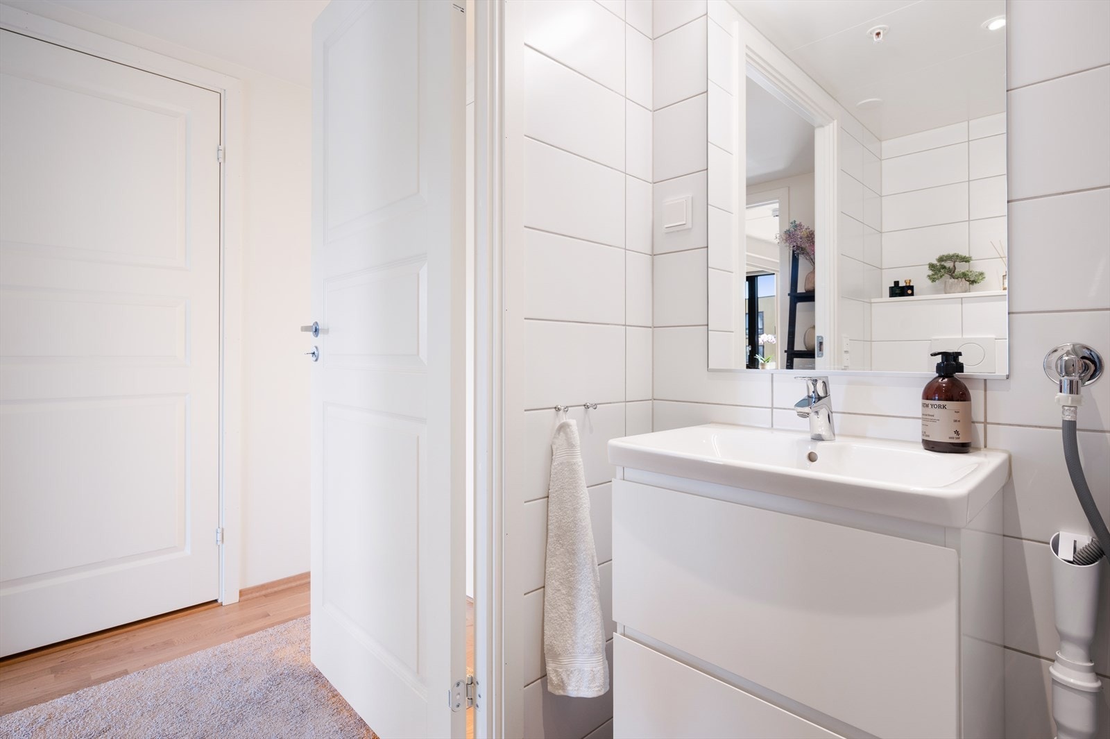 Badet har også opplegg for vaskemaskin. Galleribilde