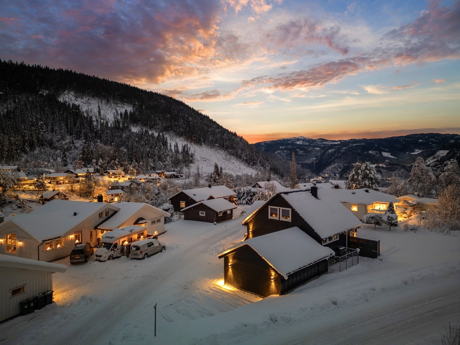 Utsikten fra takterrassen. Galleribilde
