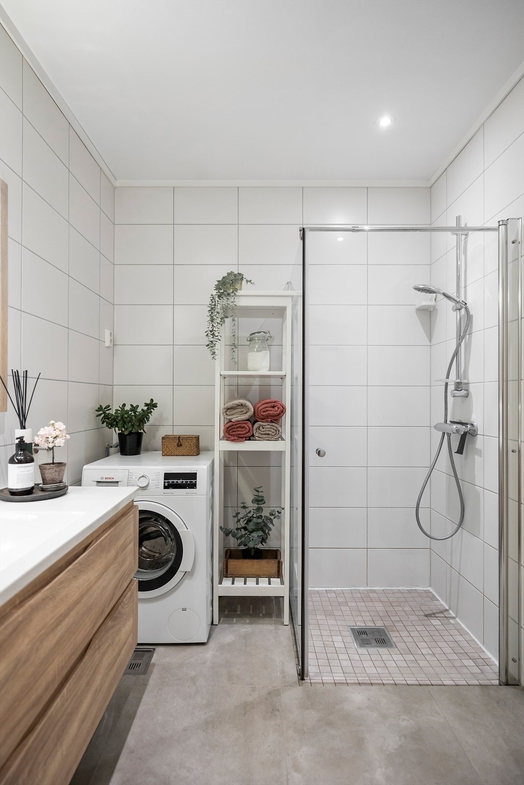 Badet har også opplegg for vaskemaskin. Galleribilde