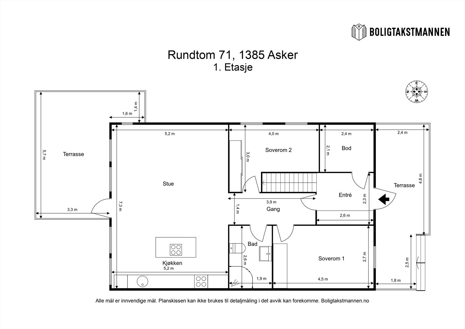 Plantegning 1. etasje. Galleribilde