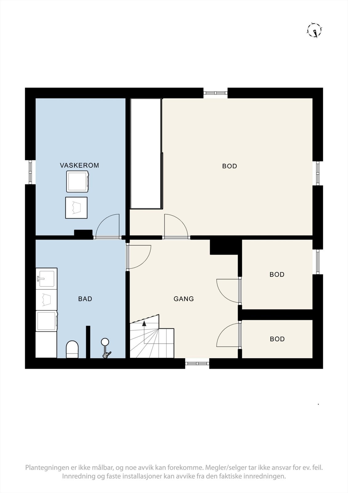 Plantegning underetasje/kjeller Galleribilde