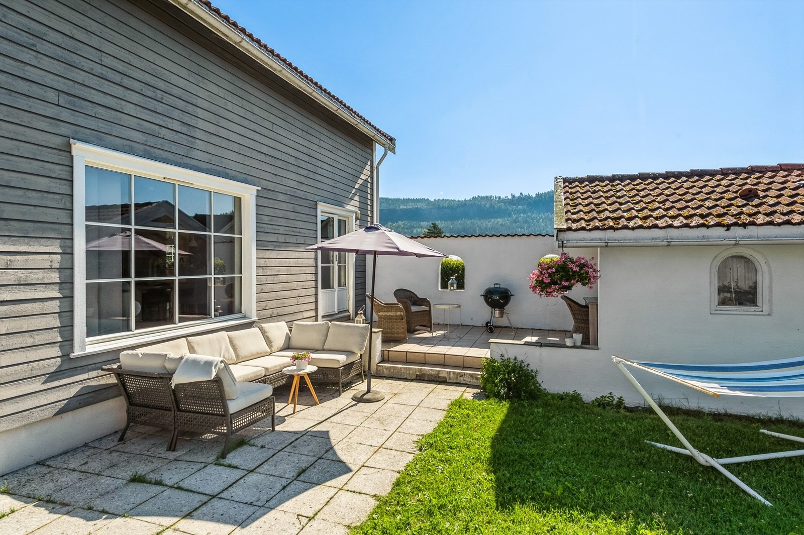 Hagen ligger helt skjermet for innsyn. Galleribilde