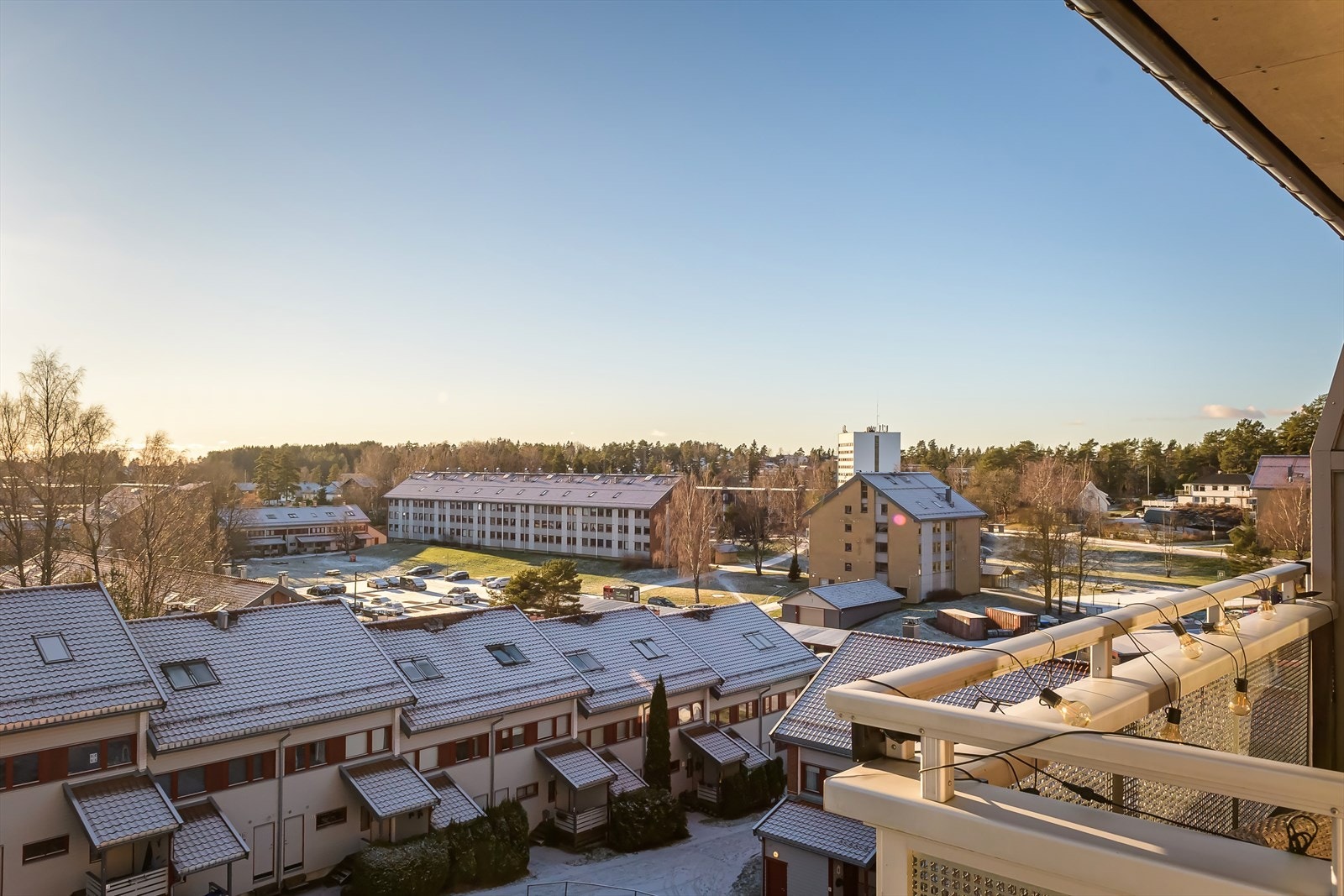 Balkongen ligger vendt mot rolige omgivelser. Galleribilde