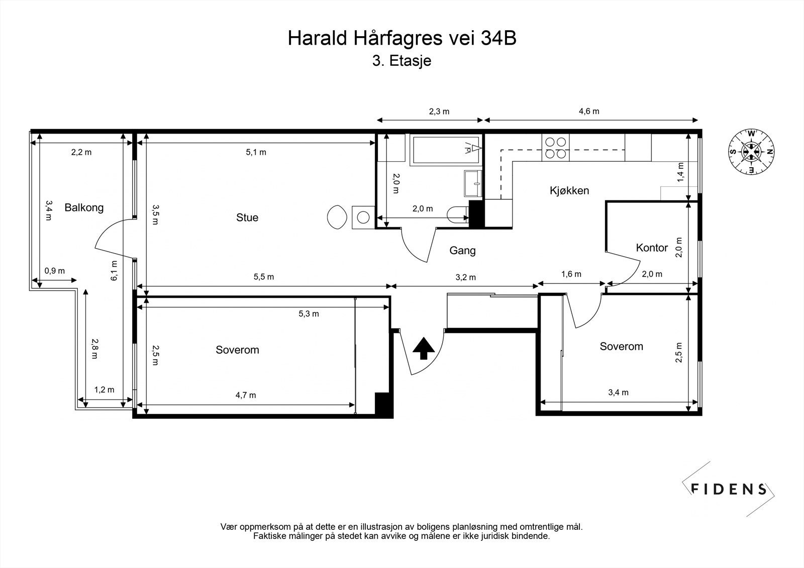 Plantegning (avvik kan forekomme) Galleribilde