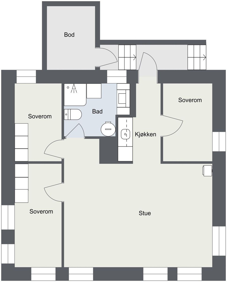 Planskisse Galleribilde