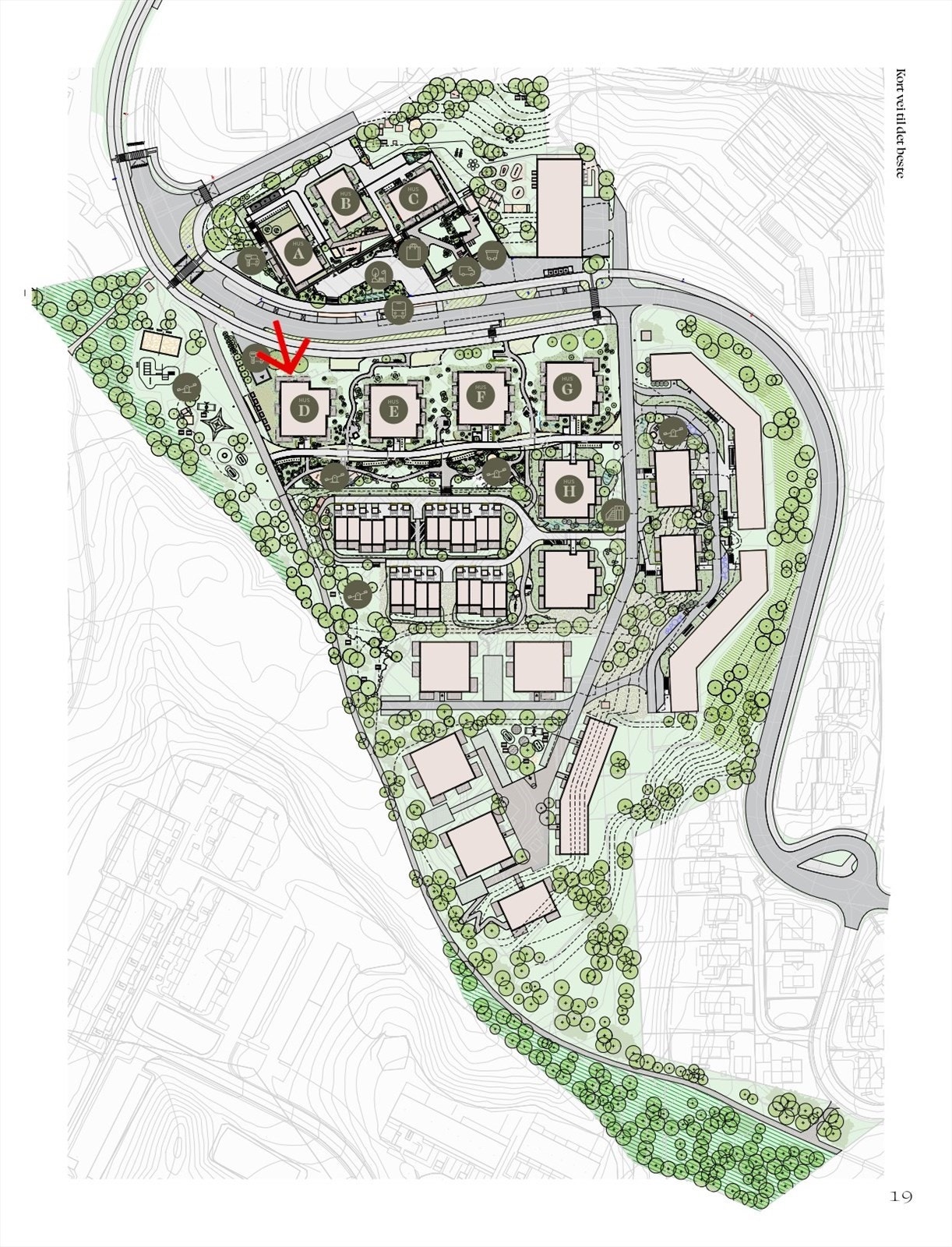 Utomhus plan for prosjektet. Galleribilde