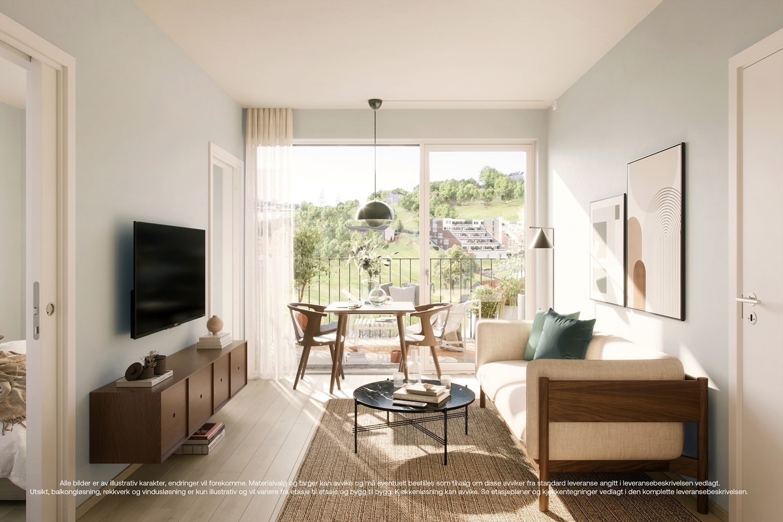 Velkommen til Steinan park og leilighet D105! Smart 2-roms hjørneleiighet på 43m² Galleribilde